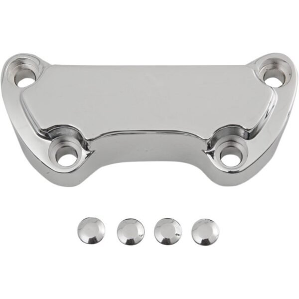 Platine de pontet Drag Specialties Scalloped pour pontet de guidon Harley davidson