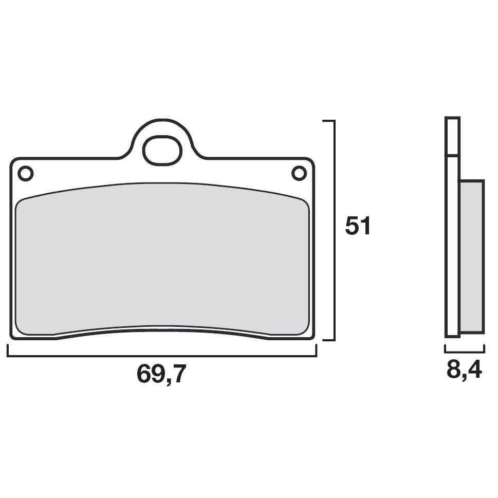 Plaquettes de freins Brembo Racing carbon avant