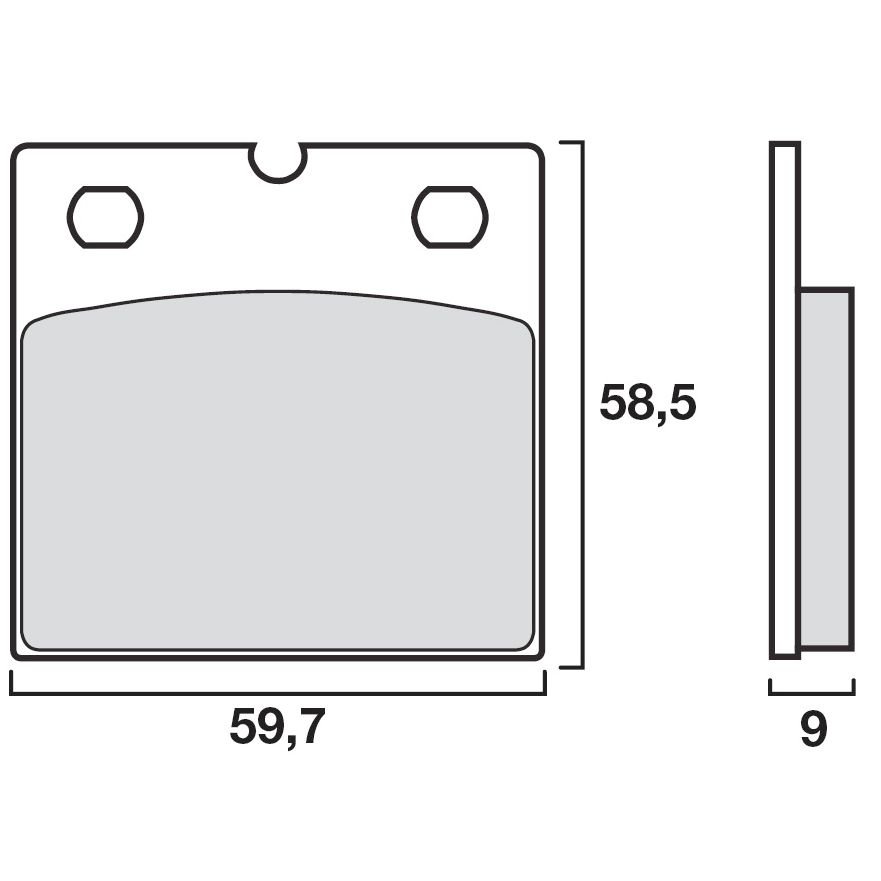 Plaquettes de freins Brembo Organique avant