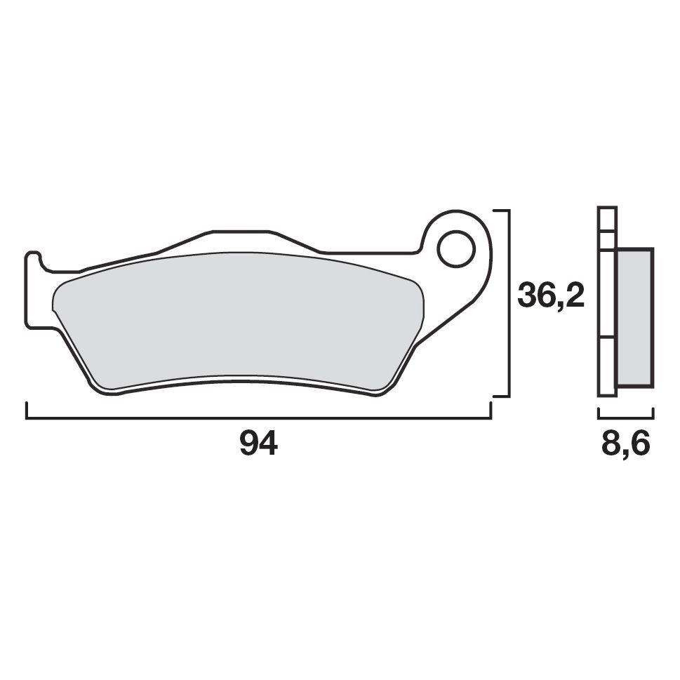 Plaquettes de freins Brembo Organique arrière