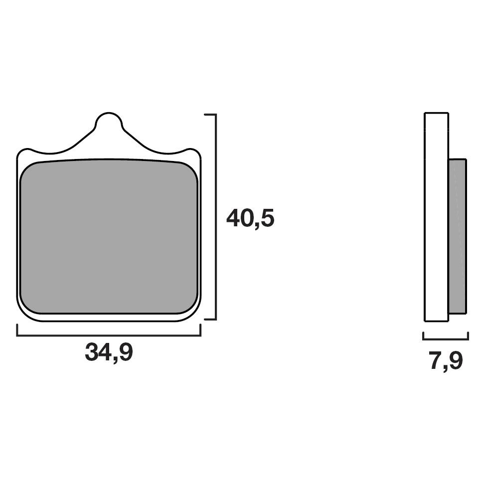 Plaquettes de freins Brembo Racing carbon avant