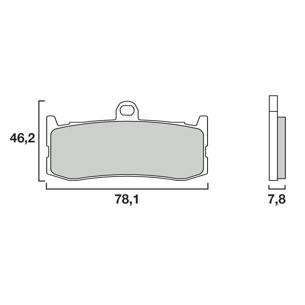 Plaquettes de freins Brembo Racing carbon avant