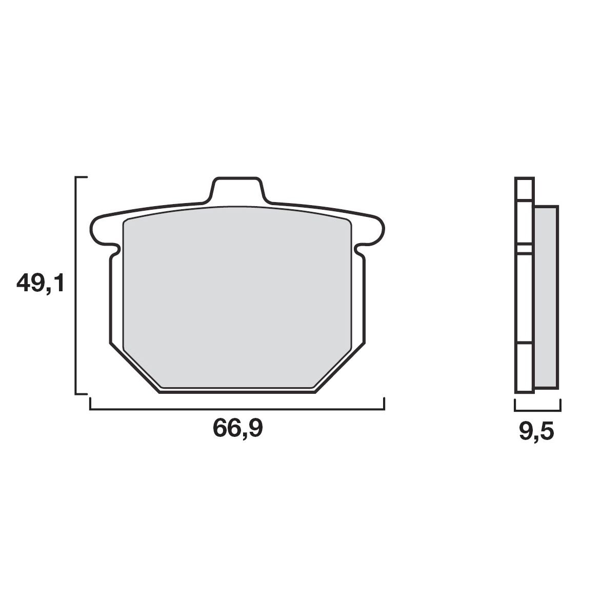 Plaquettes de freins Brembo Organique avant/arrière (selon modèle)