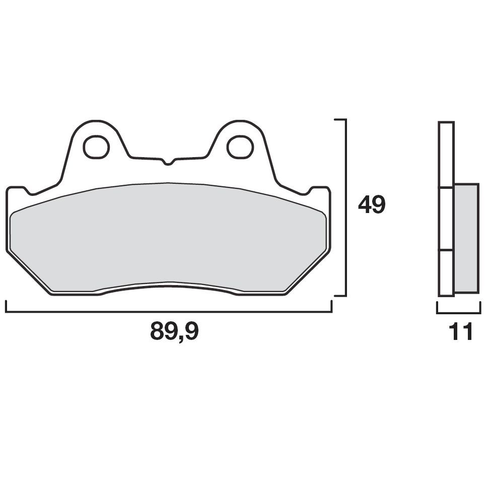 Plaquettes de freins Brembo Sinter Métal Fritté avant