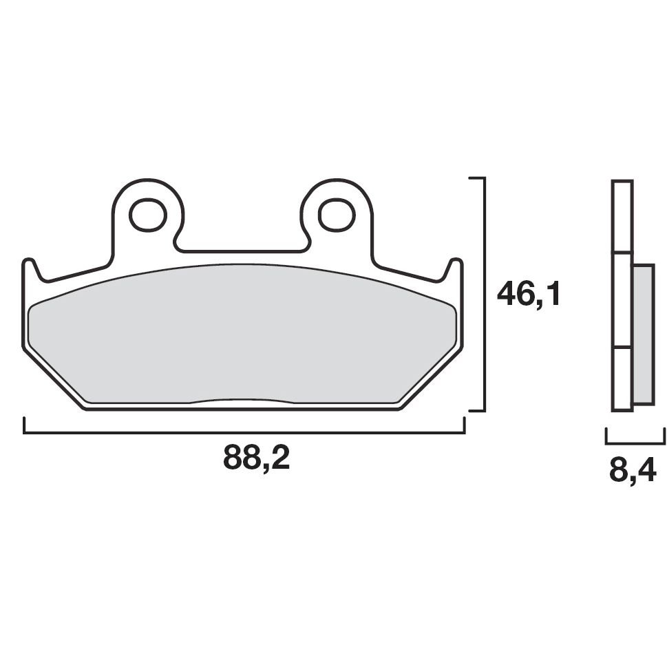 Plaquettes de freins Brembo Organique avant