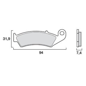 Plaquettes de freins Brembo Sinter Métal Fritté avant