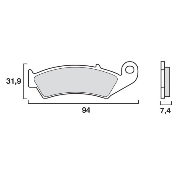 Plaquettes de freins Brembo Sinter Métal Fritté avant