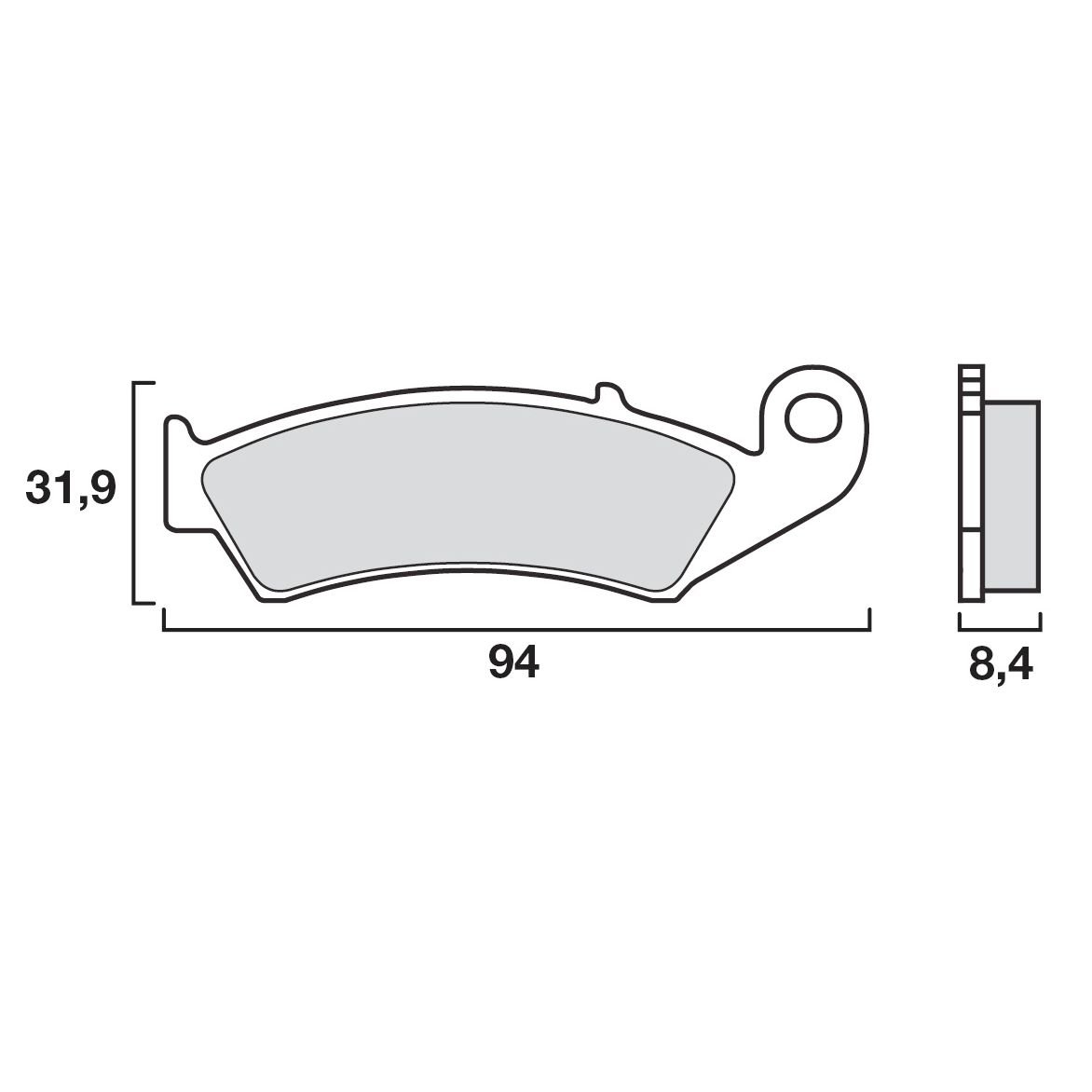 Plaquettes de freins Brembo Sinter Métal Fritté arrière