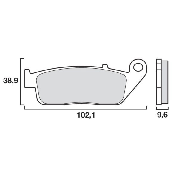 Plaquettes de freins Brembo Sinter Métal Fritté arrière