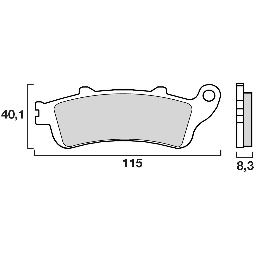 Plaquettes de freins Brembo Organique arrière