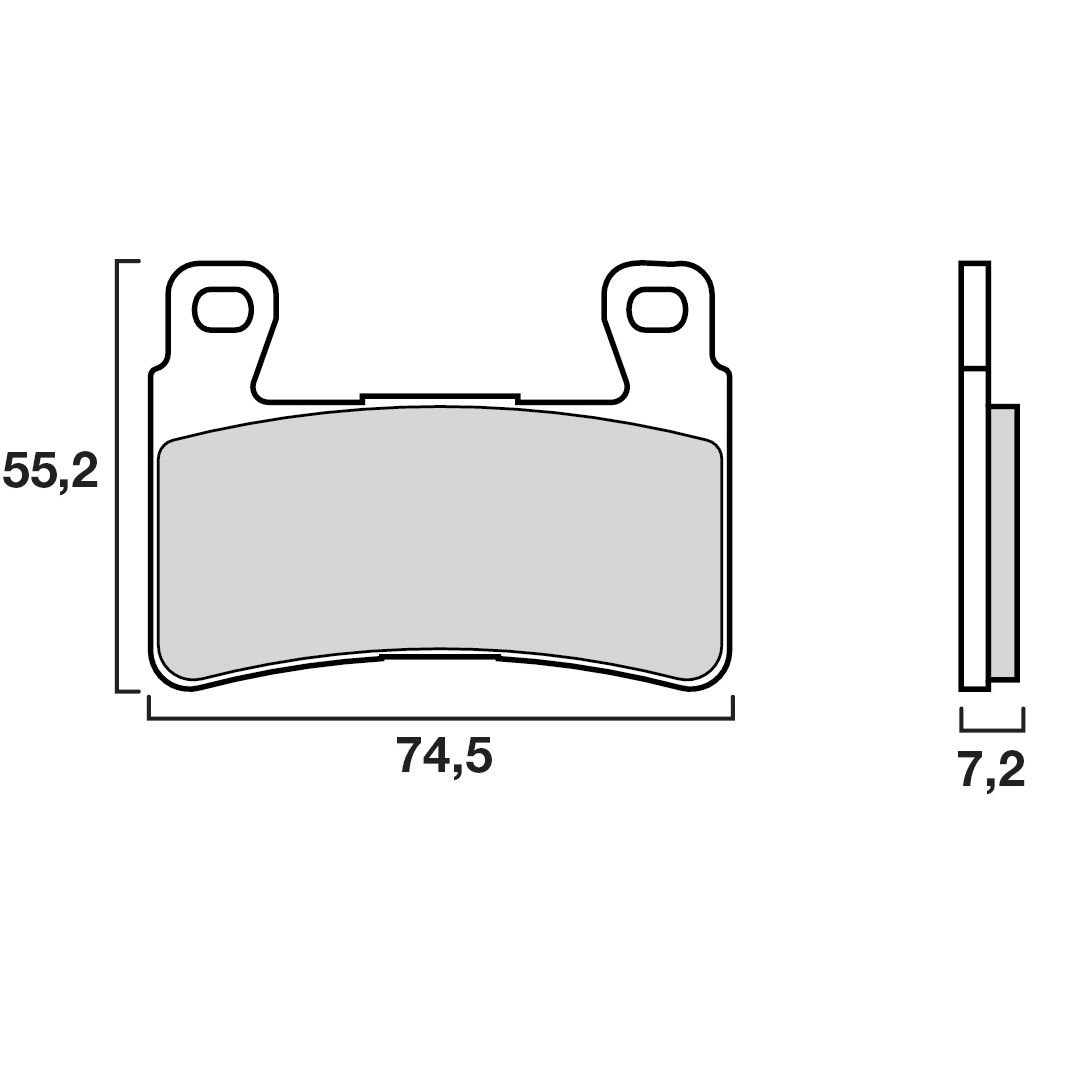 Plaquettes de freins Brembo Sinter Métal Fritté avant