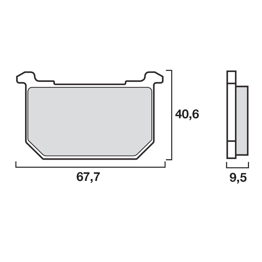 Plaquettes de freins Brembo Organique avant/arrière (selon modèle)