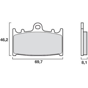 Plaquettes de freins Brembo Organique avant