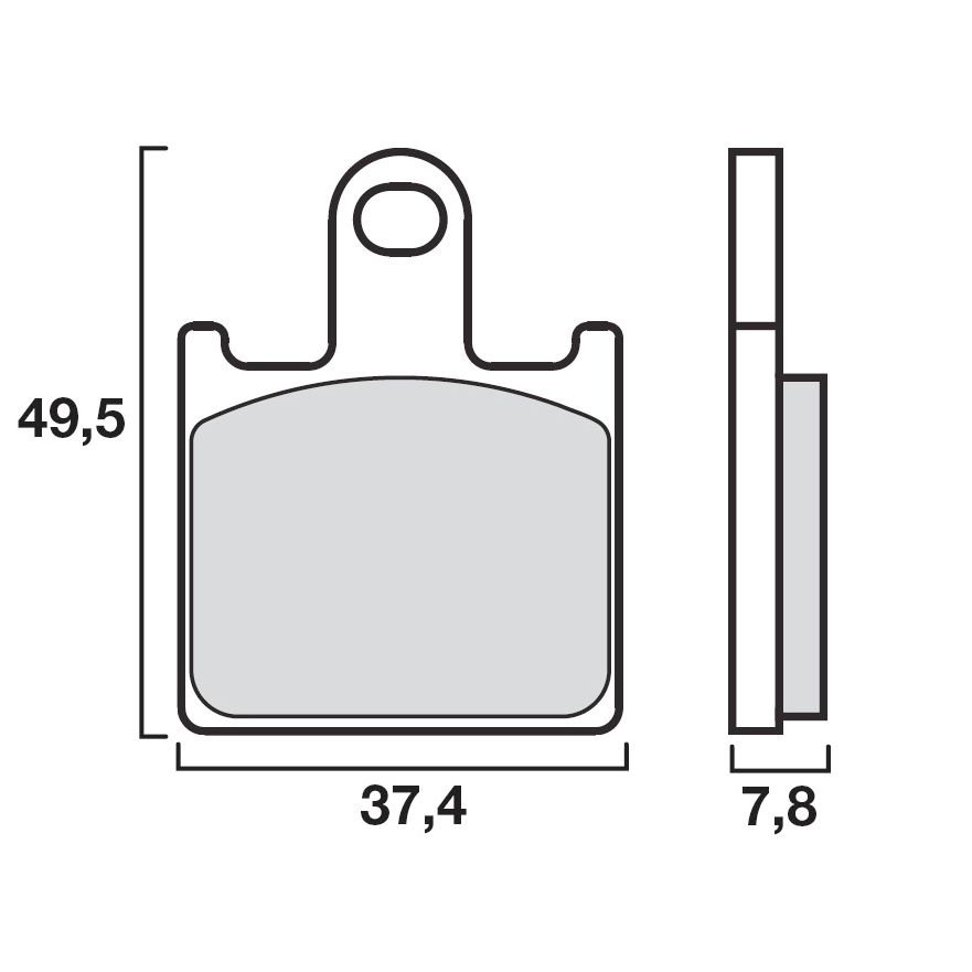 Plaquettes de freins Brembo Racing carbon avant