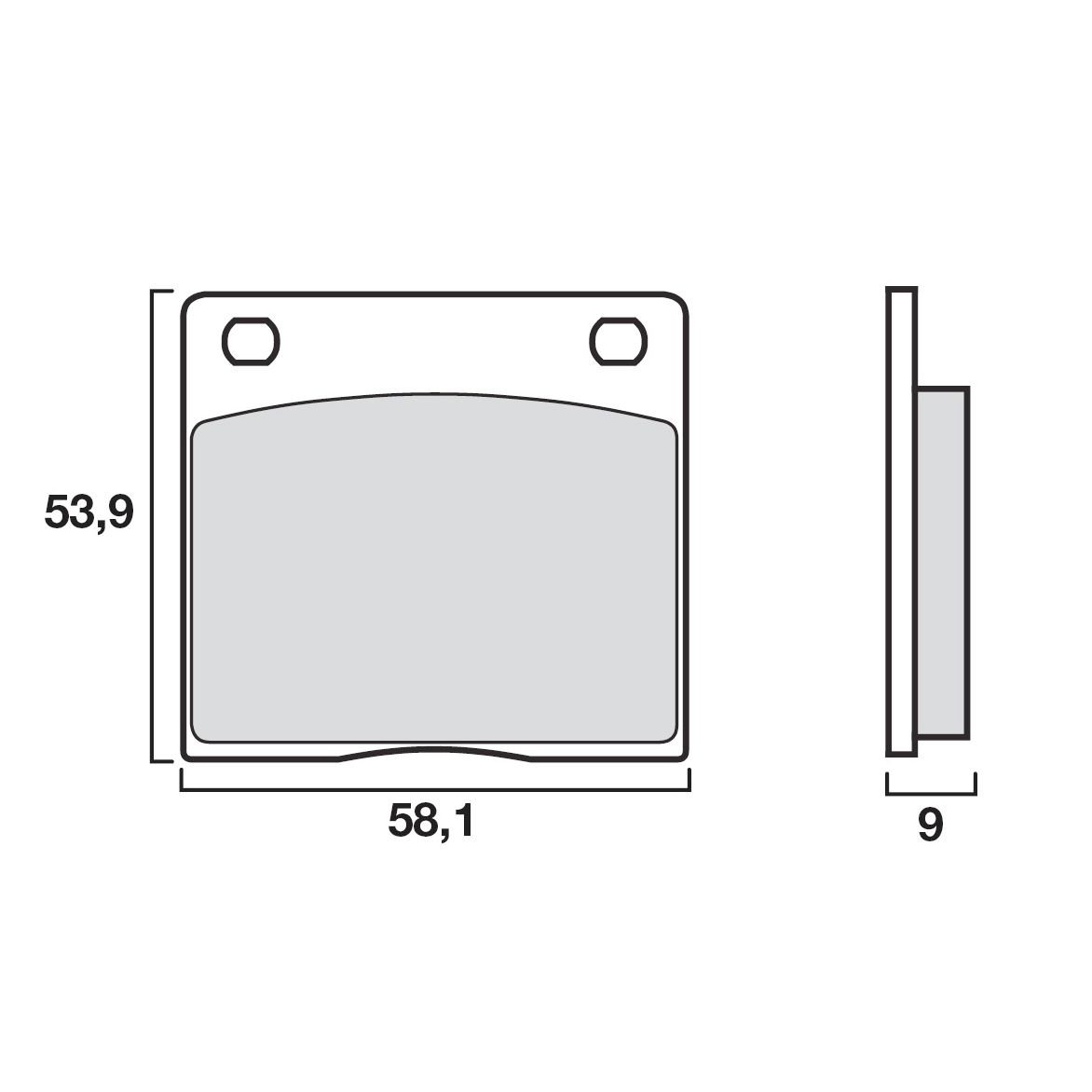 Plaquettes de freins Brembo Organique arrière