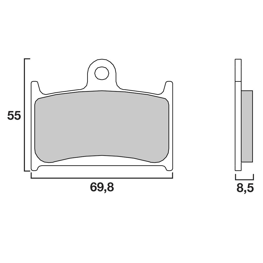 Plaquettes de freins Brembo Racing carbon avant