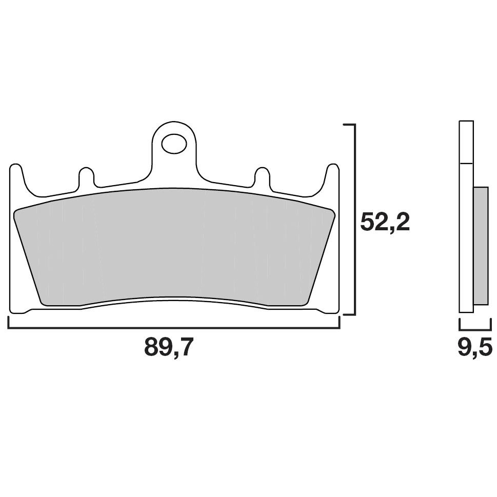 Plaquettes de freins Brembo Racing carbon avant
