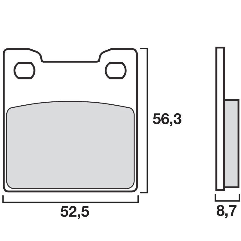 Plaquettes de freins Brembo Organique arrière