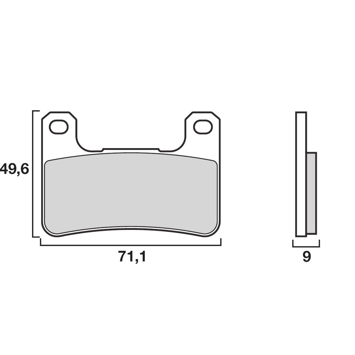Plaquettes de freins Brembo Racing carbon avant