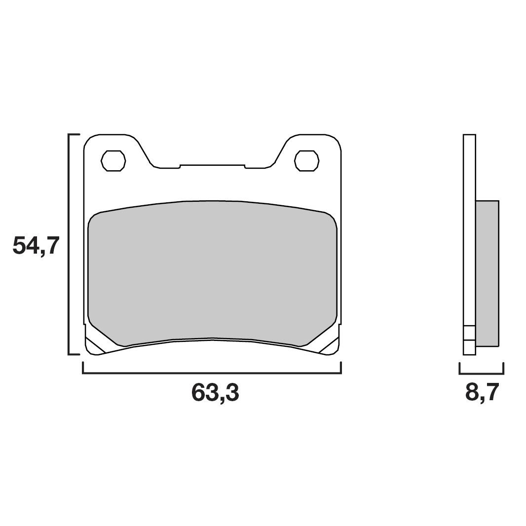 Plaquettes de freins Brembo Sinter Métal Fritté avant