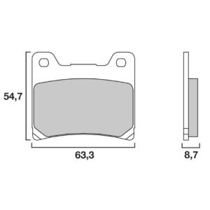 Plaquettes de freins Brembo Sinter Métal Fritté arrière