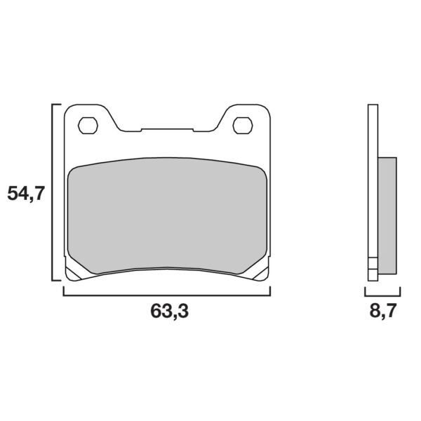 Plaquettes de freins Brembo Sinter Métal Fritté arrière