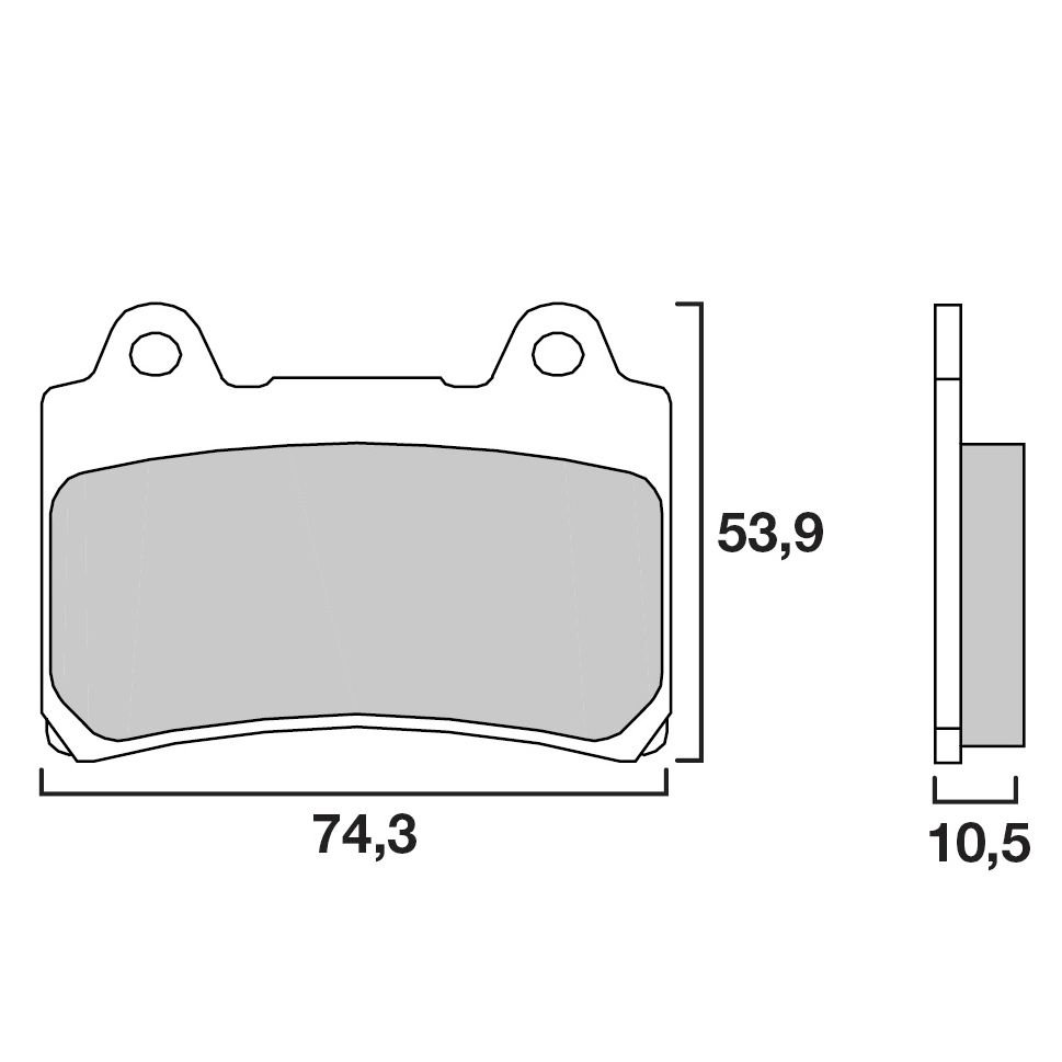 Plaquettes de freins Brembo Sinter Métal Fritté avant