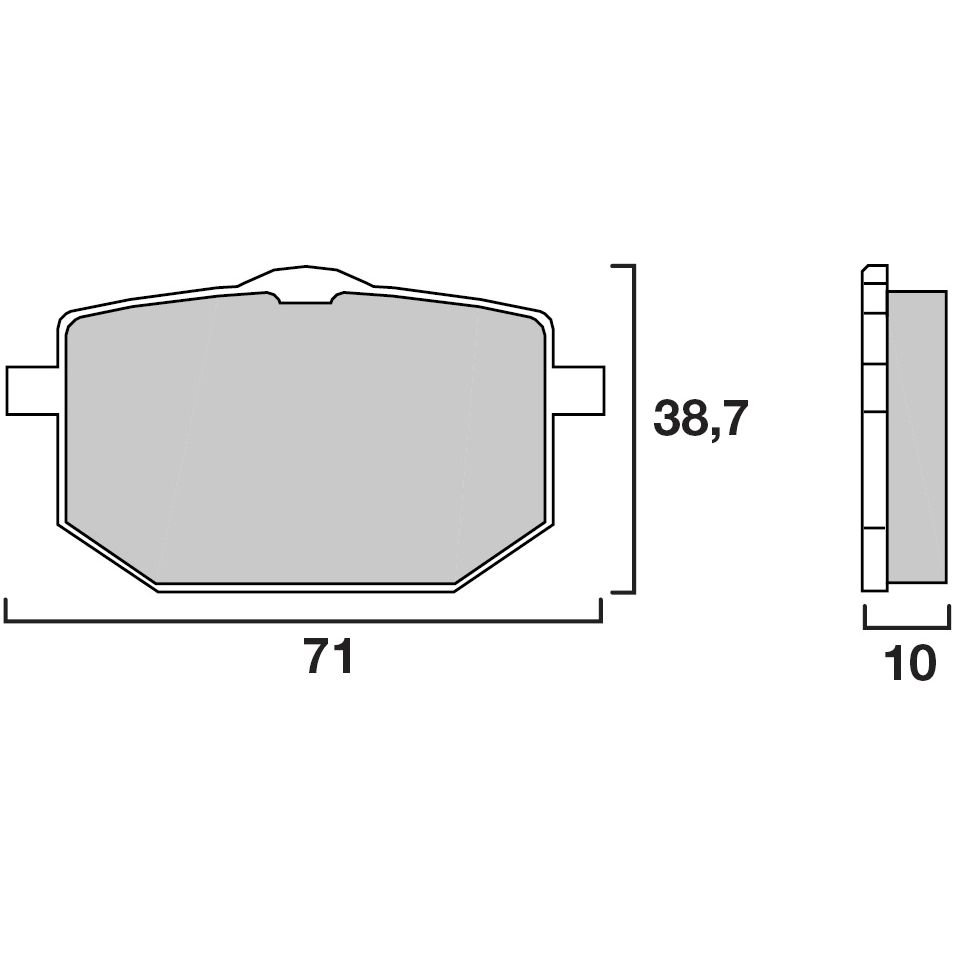 Plaquettes de freins Brembo Sinter Métal Fritté avant