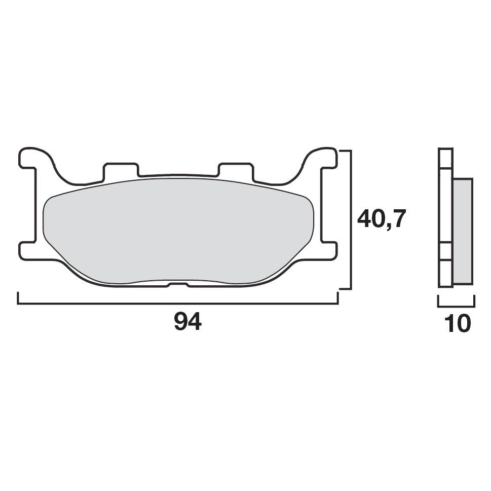 Plaquettes de freins Brembo Organique avant