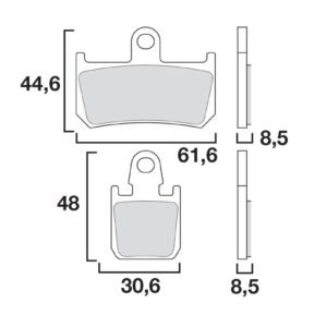 Plaquettes de freins Brembo Sinter Métal Fritté avant