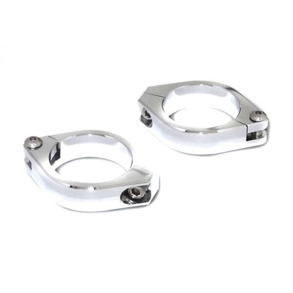 Support Clignotant Brazoline aluminium chrome diamètre 42 à 43 mm
