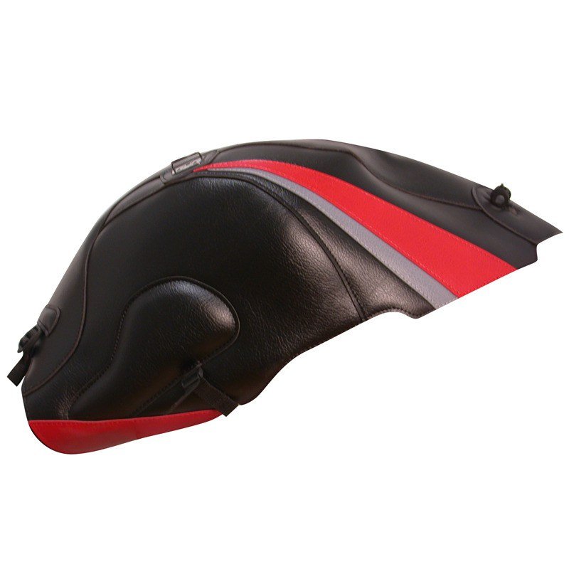 Tapis de réservoir Bagster Noir/Pointes Rouges et Acier