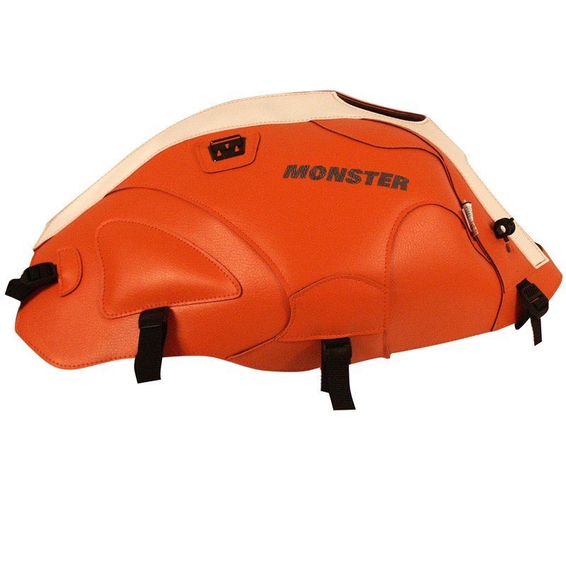 Tapis de réservoir Bagster Orange/Bande Blanche