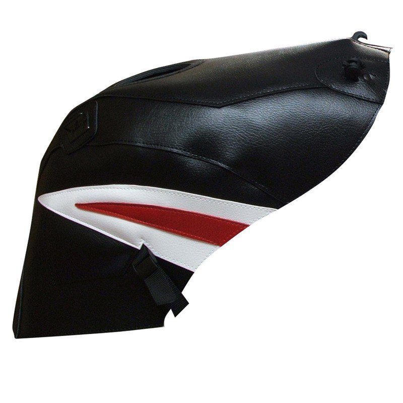 Tapis de réservoir Bagster Noir/Pointes Blanches et Rouges