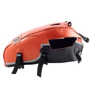 Tapis de réservoir Bagster Vermillon Nacré/Noir/Liseré Gris Clair