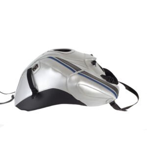 Tapis de réservoir Bagster Gris argent/Déco espace/Liseré Bleu baltique