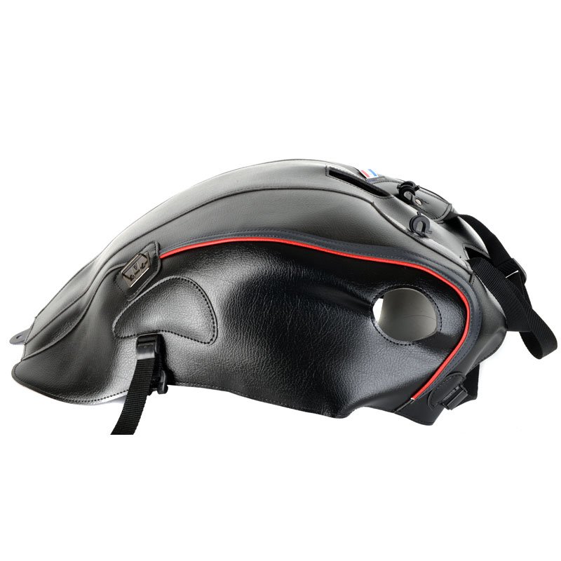 Tapis de réservoir Bagster Noir/Déco Anthracite/Rouge foncé