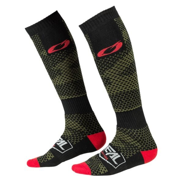 Chaussettes MX O'Neal MX COVERT - BLACK GREEN