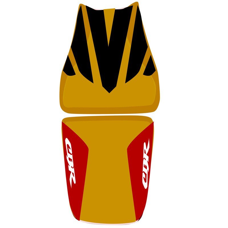 Housse de selle Bagster Orange Repsol/Noir/Rouge