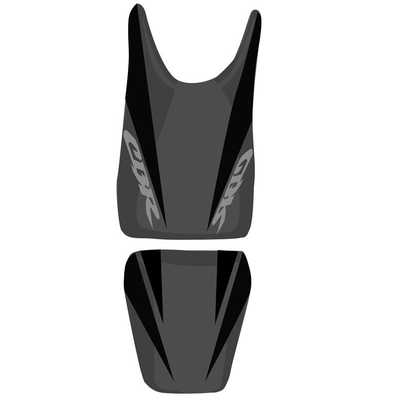 Housse de selle Bagster Noir/Anthracite/Lettres Anthracites