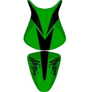 Housse de selle Bagster Vert/Noir/Lettres Noires