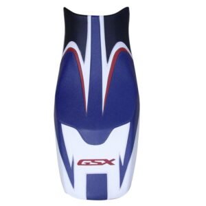 Housse de selle Bagster Bleu/Blanc/Noir/Lettres Rouges
