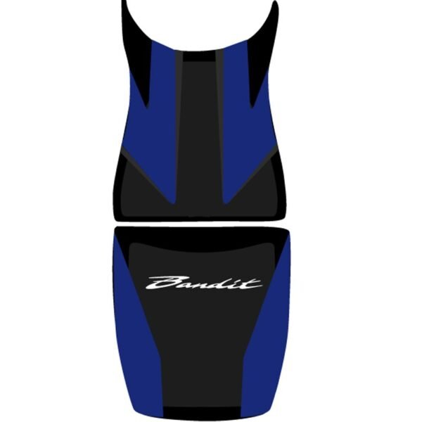 Housse de selle Bagster Bleu Foncé/Noir Lettres Blanches