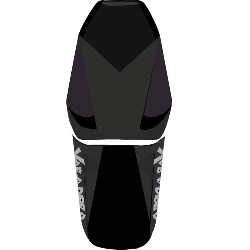 Housse de selle Bagster Noir/Noir Mat/Lettres Argent