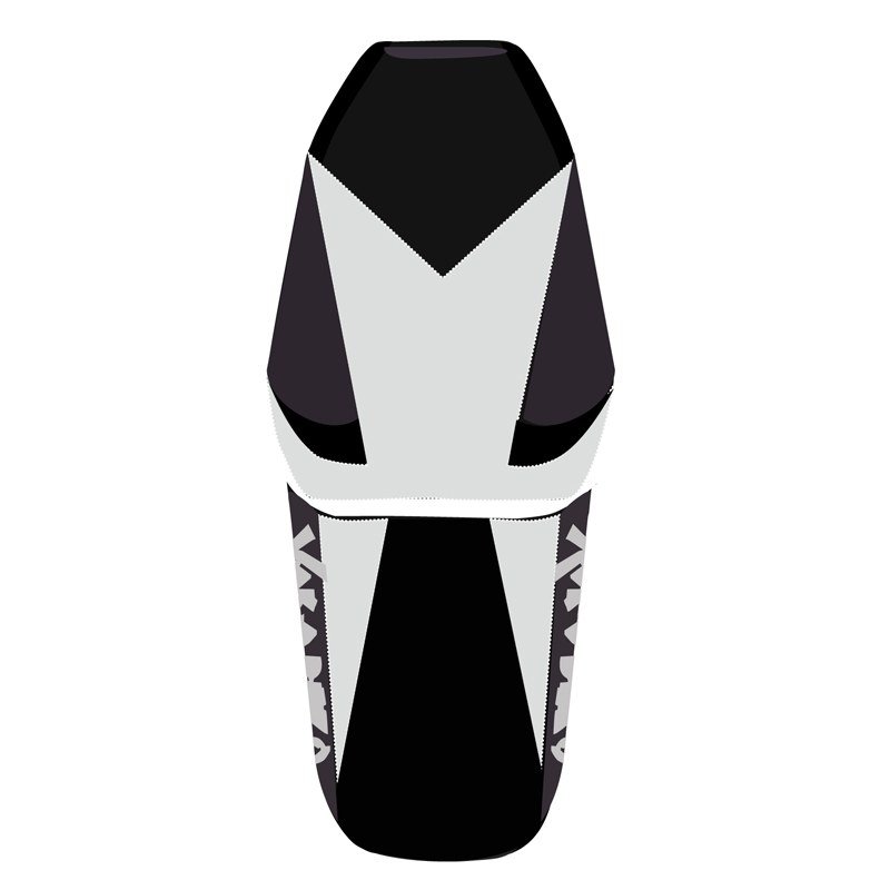 Housse de selle Bagster Noir/Ardoise/Lettres Grises claires