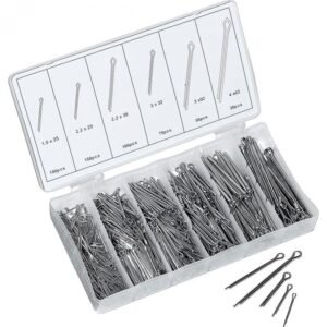 Coffret HI-Q TOOLS assortiment de goupilles fendues (555 pièces)