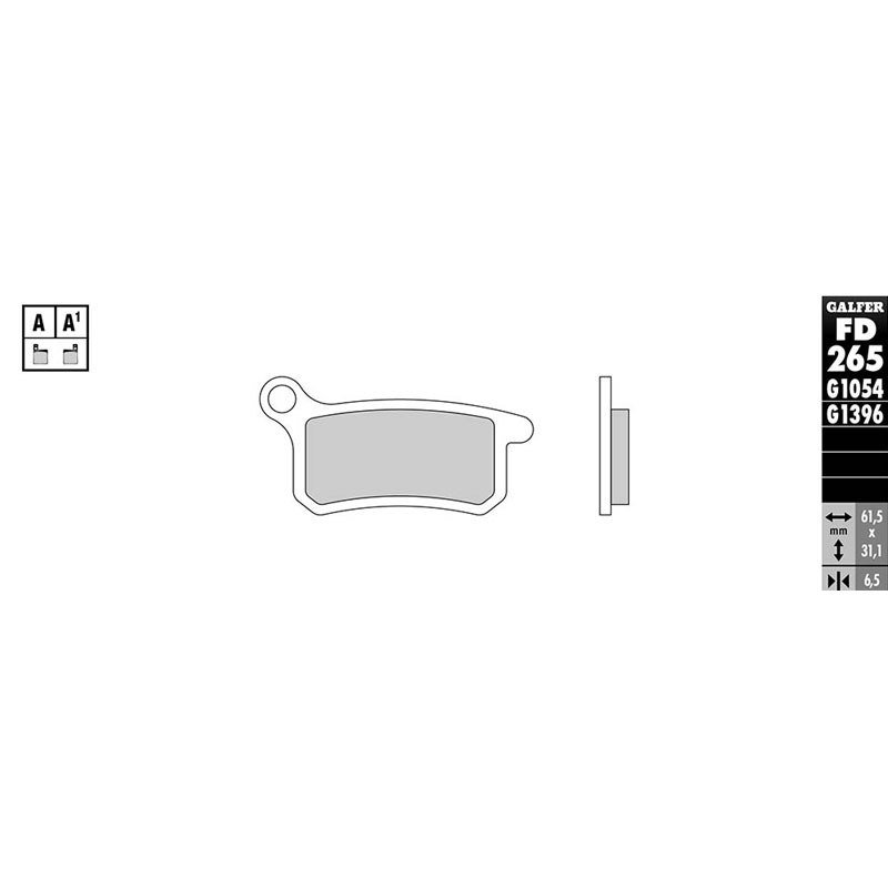 Plaquettes de freins Galfer Sinter Métal Fritté avant