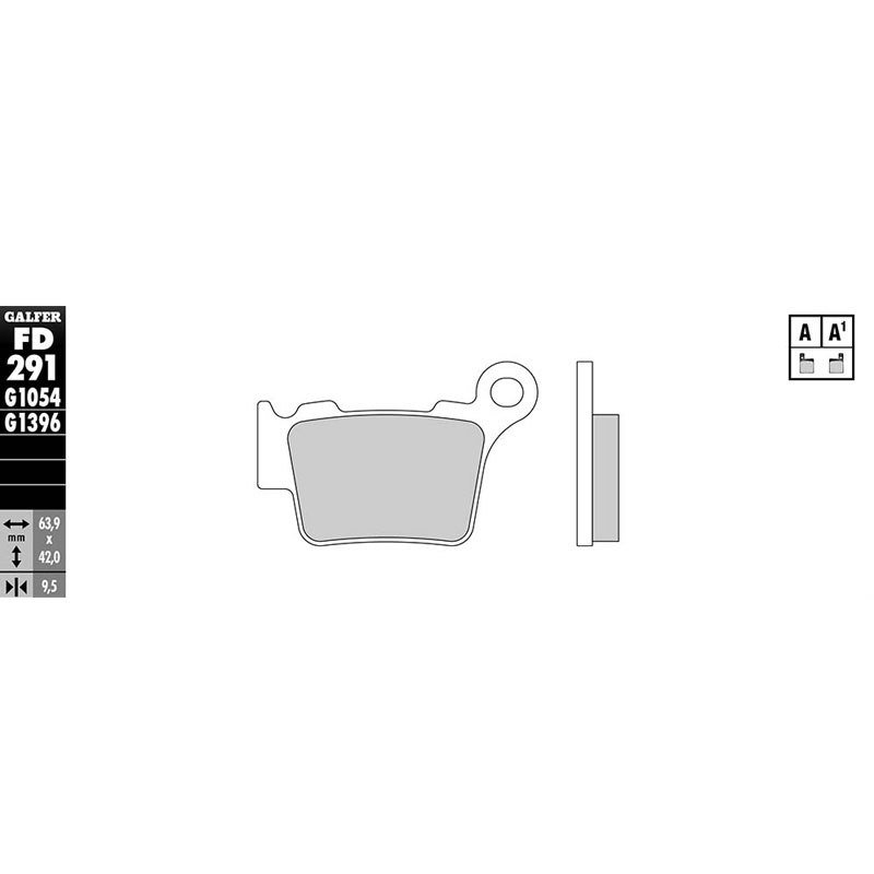 Plaquettes de freins Galfer Organique arrière
