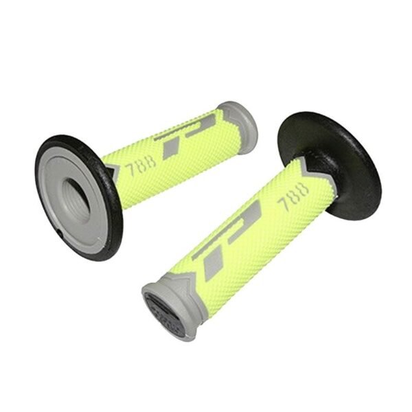 Poignées de guidon Progrip MX 788 TRICOLORE FLUO