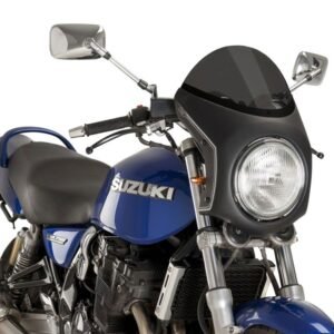 Bulle Puig RETRO- SEMI CARENAGE NOIR DIAMETRE 180 mm UNIVERSELLE